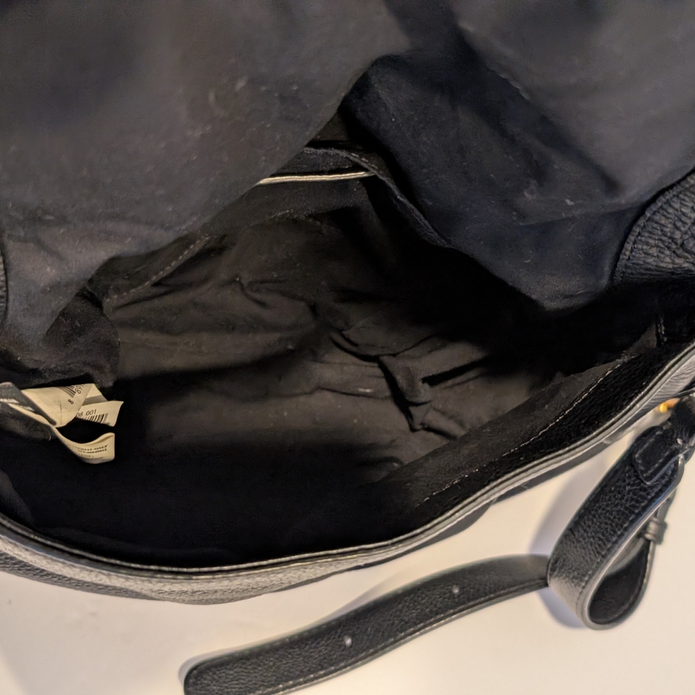 Marc Jacobs Black Crossbody Natasha Bag with Gold Accents - Picture 9 of 10